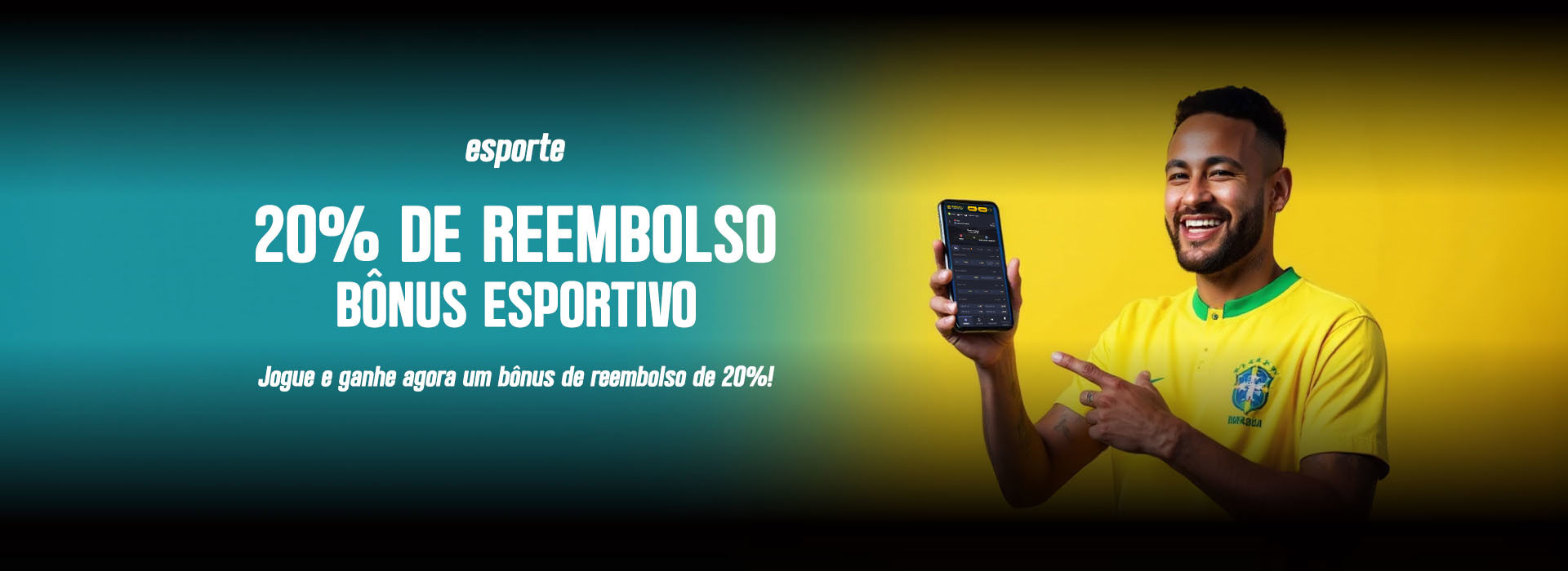 CASHBACK de 20% para bet esportivas