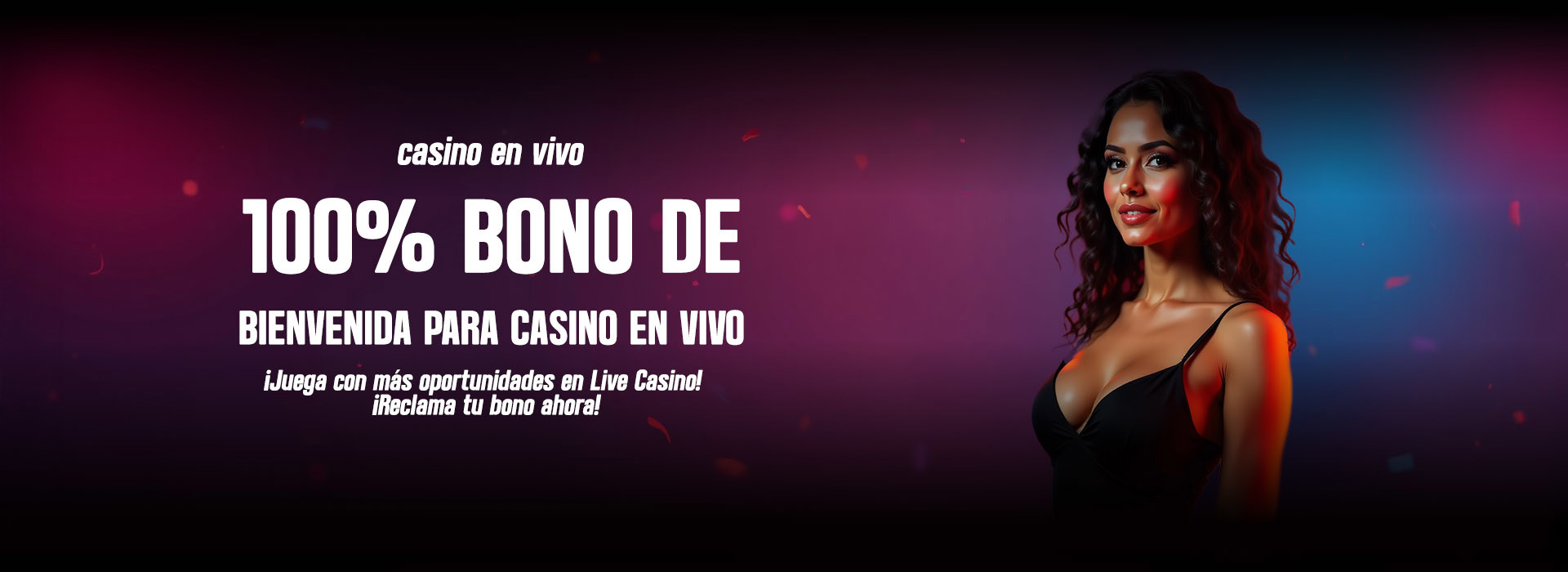 Bono de bienvenida del 100% del casino en vivo