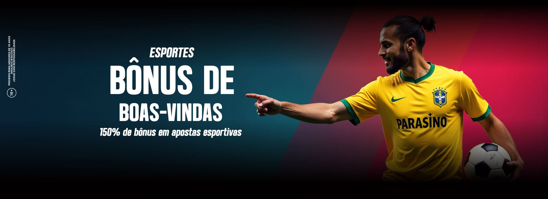 150% de bônus para depósitos de até R$750 em apostas esportivas