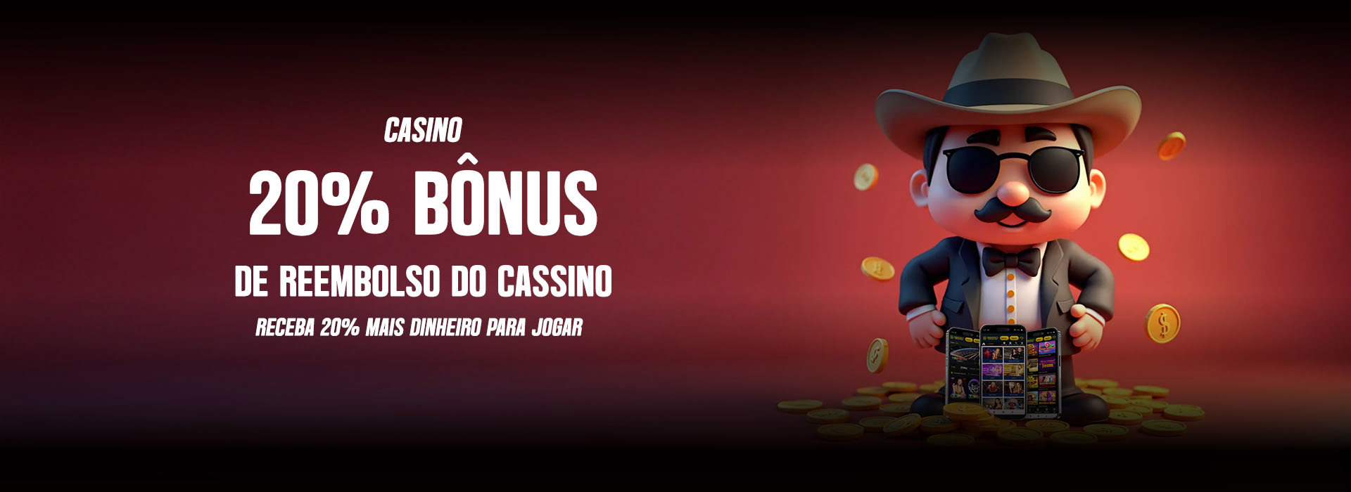 %20 de Bônus de CASHBACK do Cassino