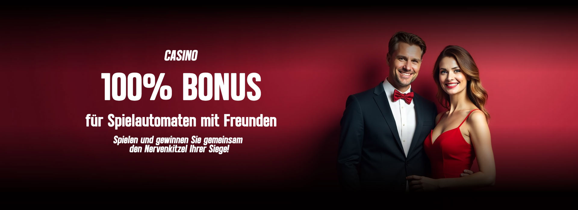 100 % Bonus für Spielautomaten mit Freunden