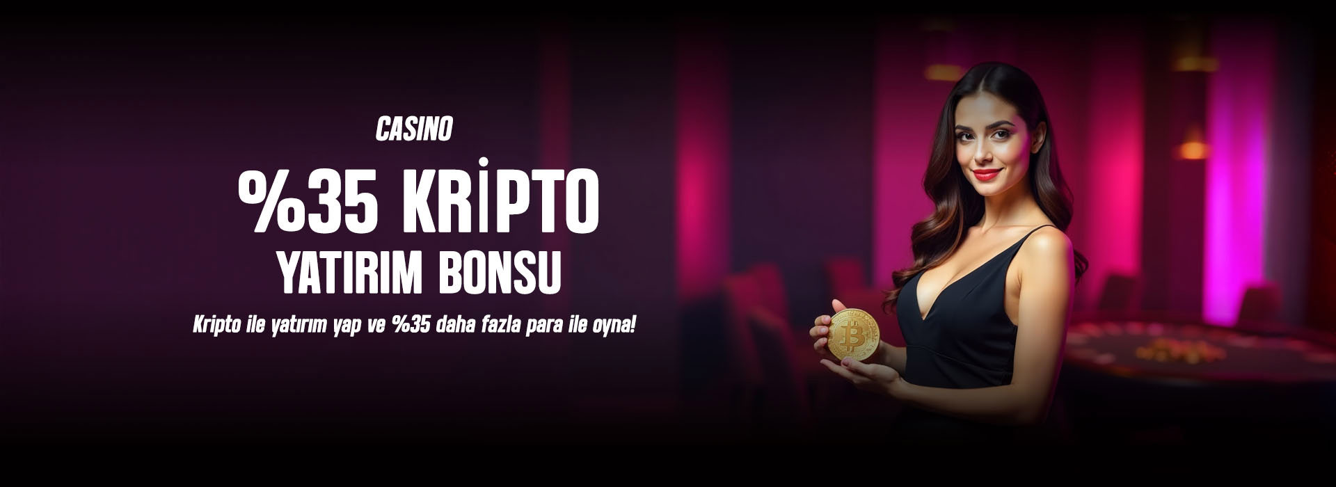 %35 KRİPTO Yatırım Casino Bonusu